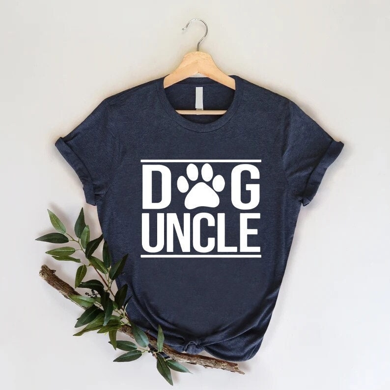 Dog Uncle Pet Dog Lover Printed T-shirt