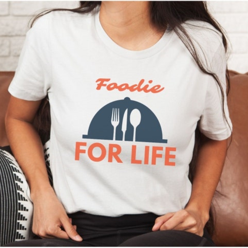 Food Lover Foodie for Life Printed T-shirt