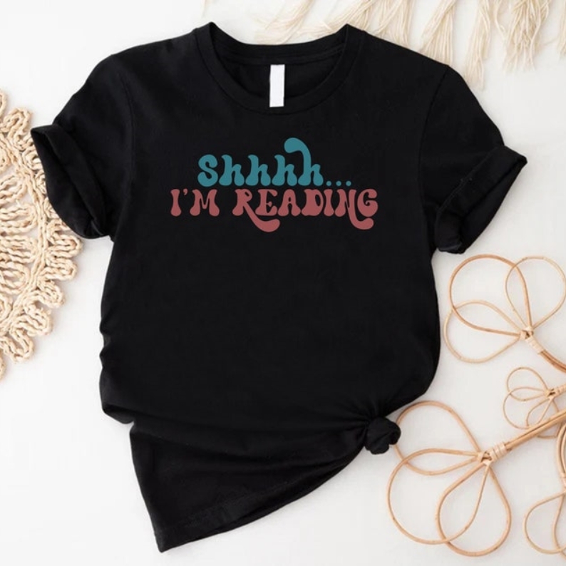 Shhh I'm Reading World Book Day Printed T-shirt 
