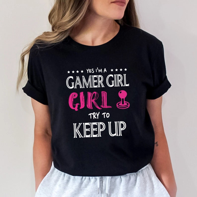 Game Lover Gamer I'm A Gamer Girl Printed T-shirt