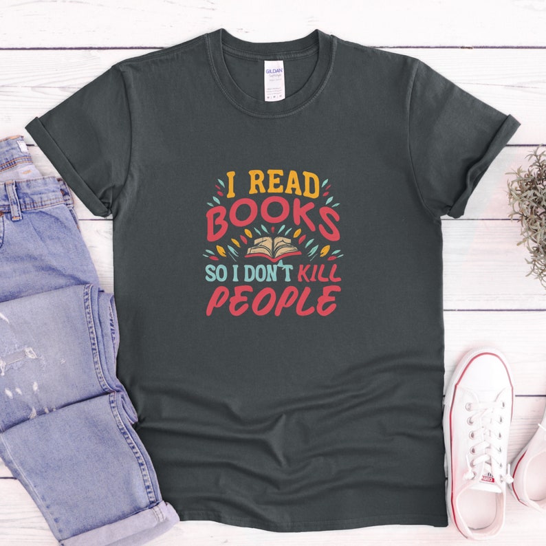 World Book Day I Read Books Printed T-shirt 