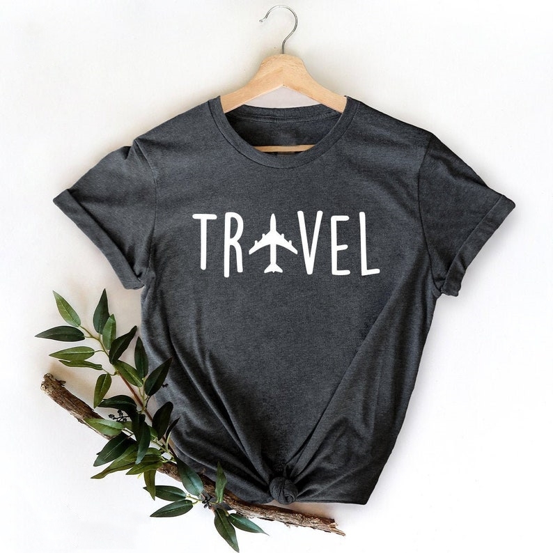 Vacation Travel Lover Travel Plane Printed T-shirt