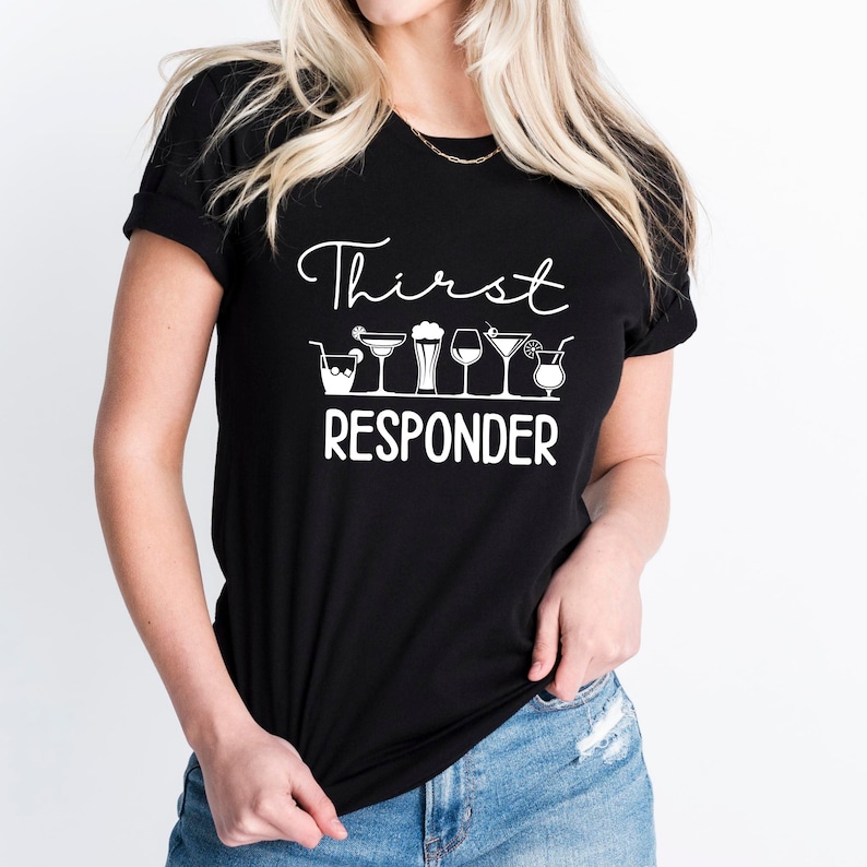 Beer Lover Thirst Responder Printed T-Shirt