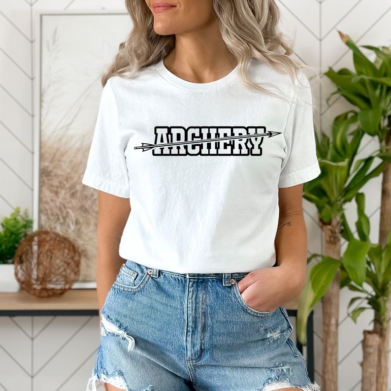 Sports Archery Supporter Arrow Printed T-Shirt