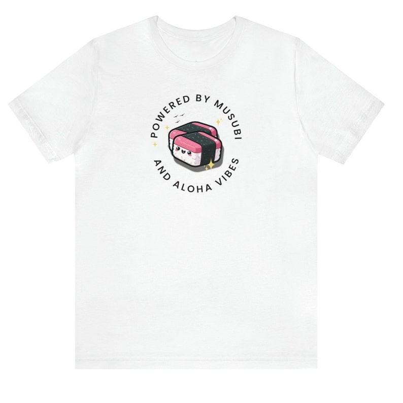 Powered by Musubi And Aloha Vibes Hawaiian Foodie Printed T-shirt 