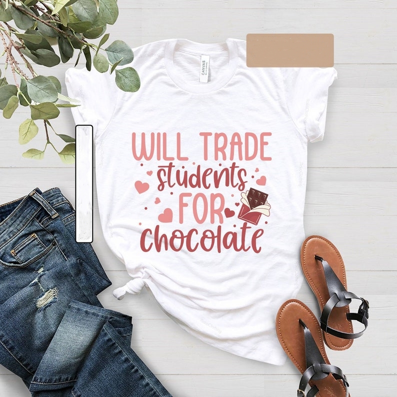 Will Trade Students for Chocolate Valentine's Day T-shirt 