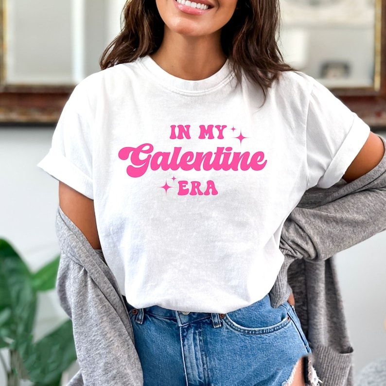 In my Galentine Era Valentine's Day Printed T-shirt 