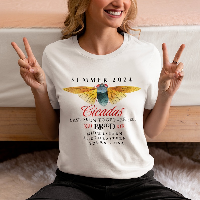 Cicada-geddon Summer 2024 Cicadas Printed T-shirt