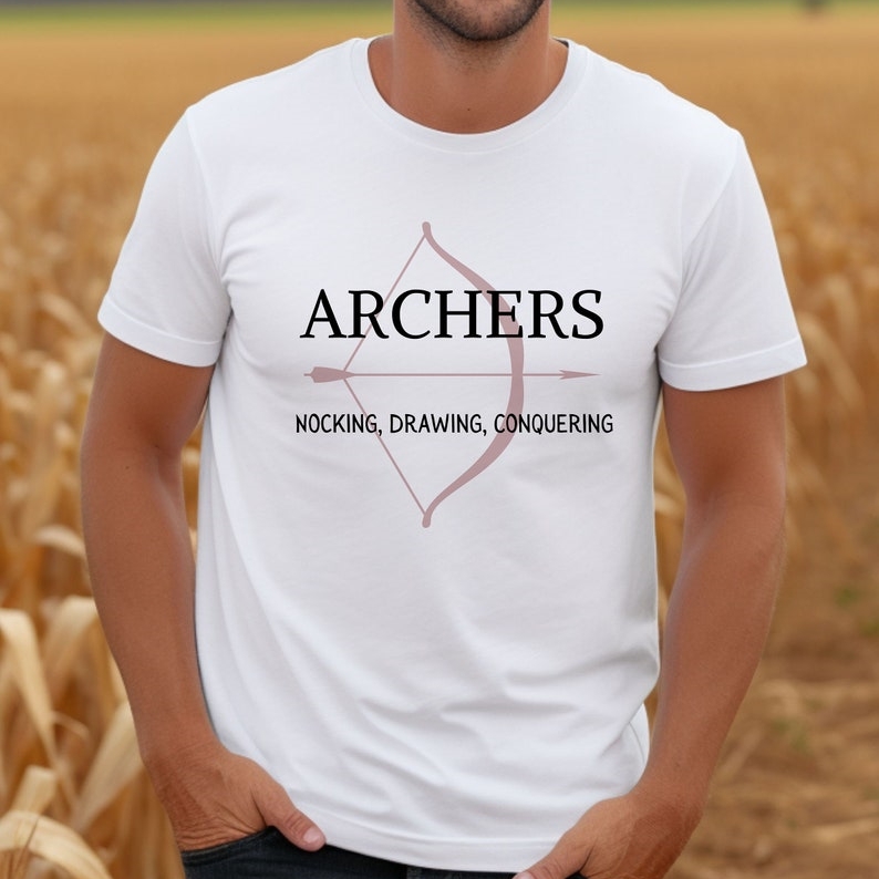 Archers Nocking Drawing Conquering Sports Archery Supporter T-Shirt