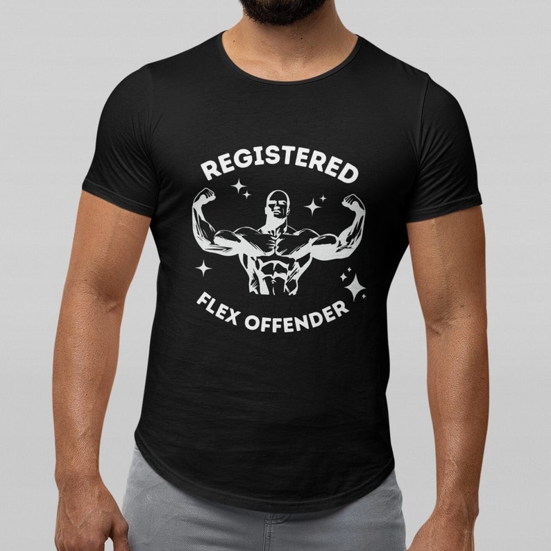 Registered Flex Offender Funny Gym Training T-shirt