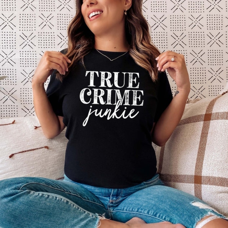 Mystery Lover True Crime Junkie  Printed T-shirt 