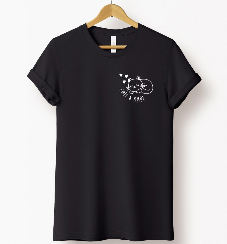 Pet Cat Lover Cats & Naps Printed T-shirt