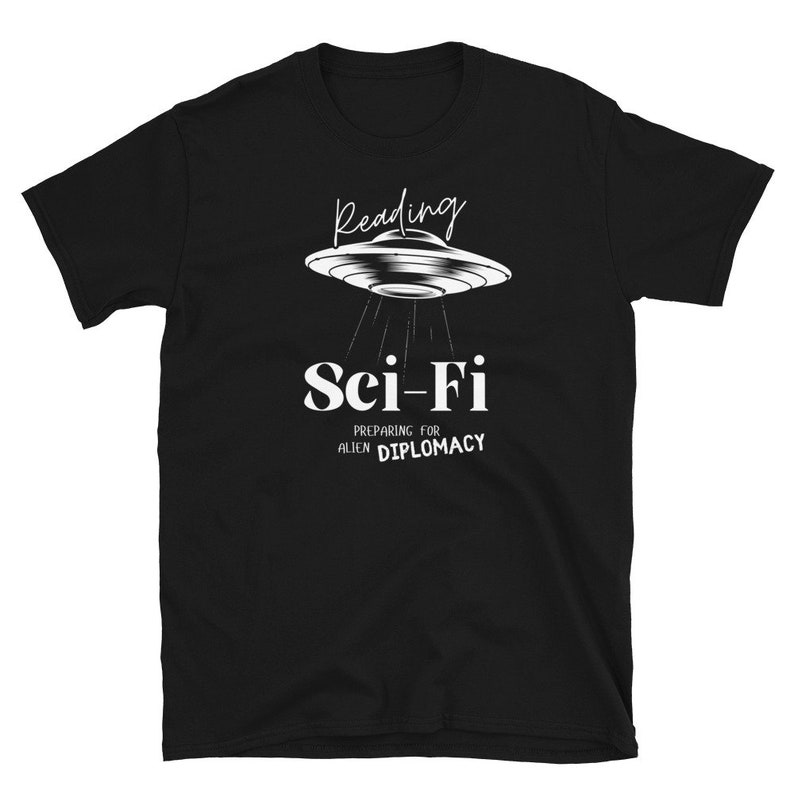 World Book Day Reading Sci-Fi Printed T-shirt 