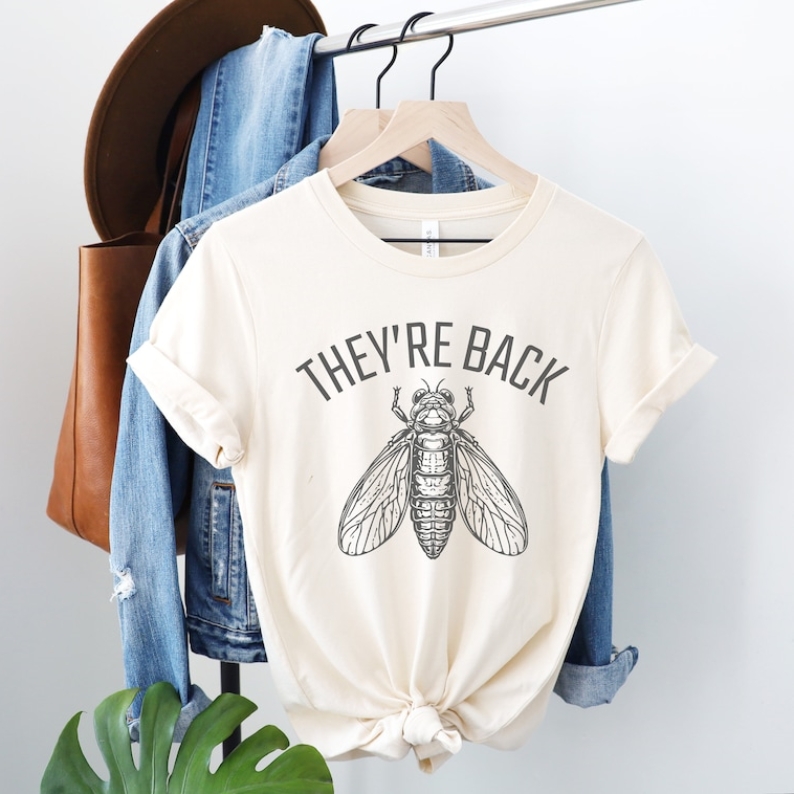They Are Back Funny Cicada-geddon 2024 Printed T-shirt 