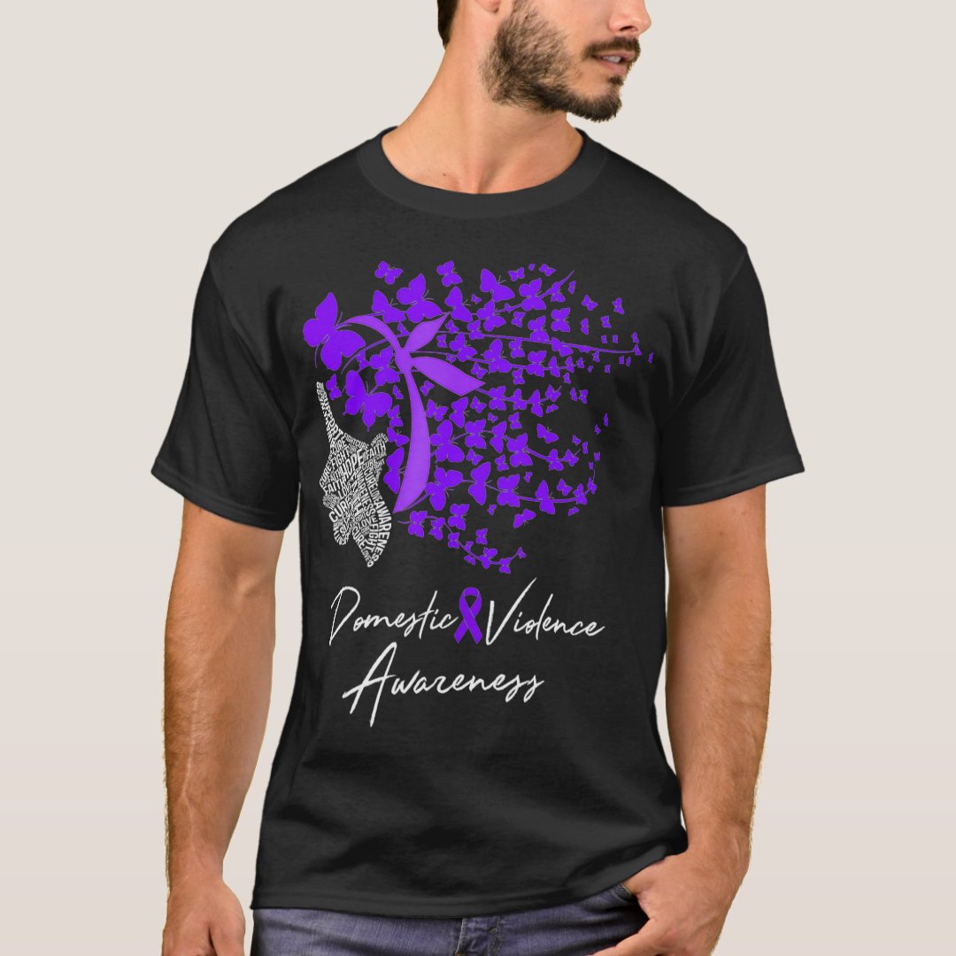 Domestic Violence Awareness Printed Gift T-Shirt