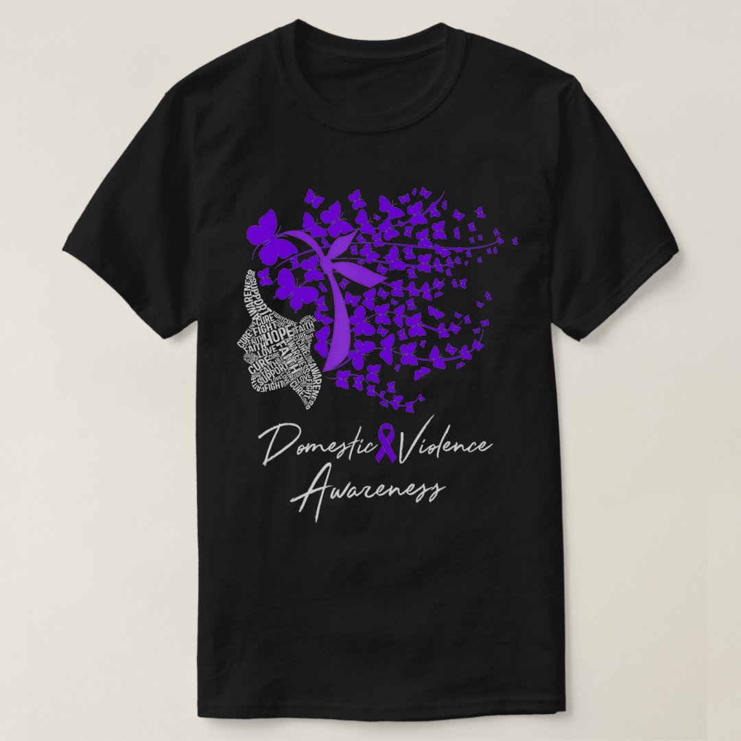 Domestic Violence Awareness Printed Gift T-Shirt