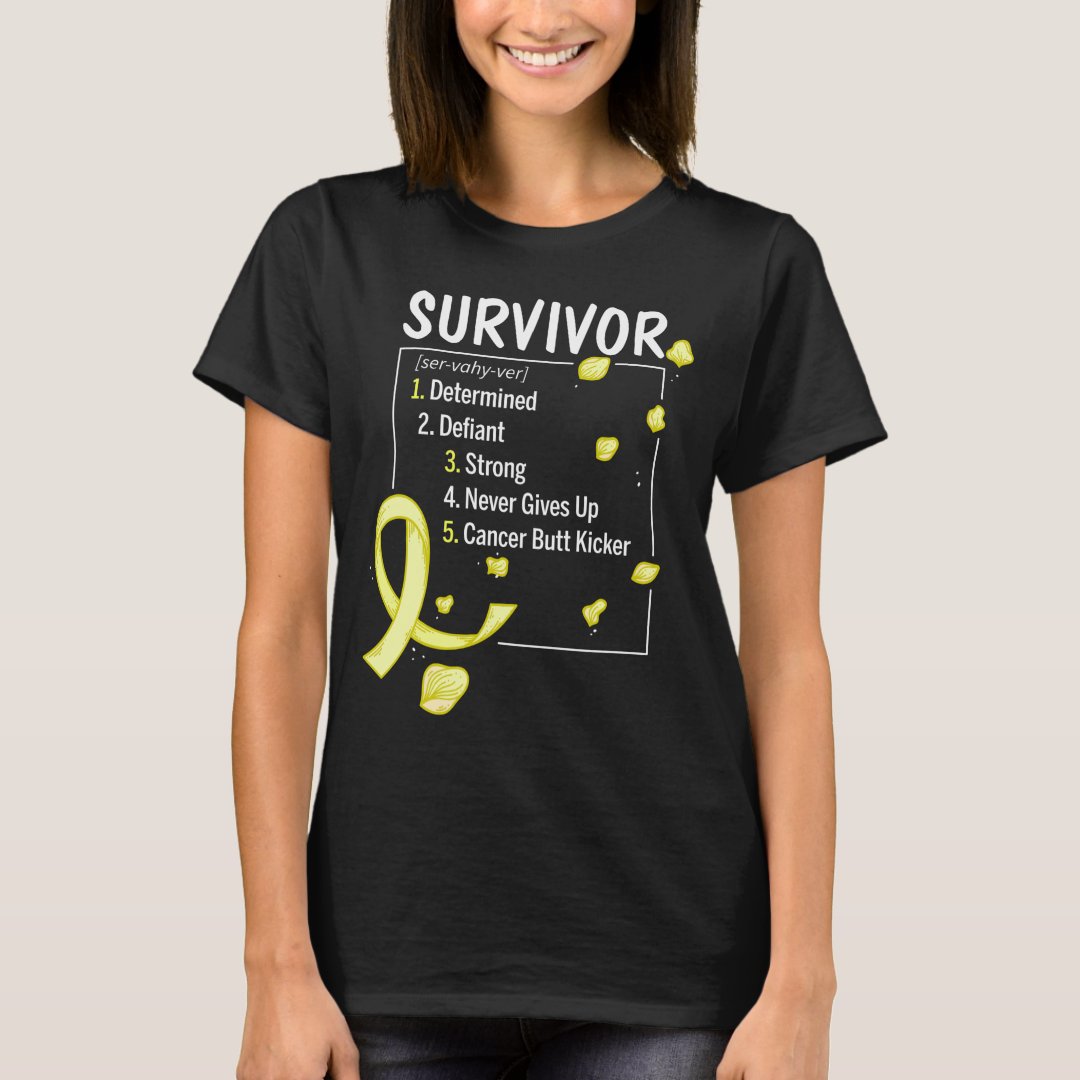 Childhood Cancer Awareness Childhood Cancer Survivor Definition T-Shirt