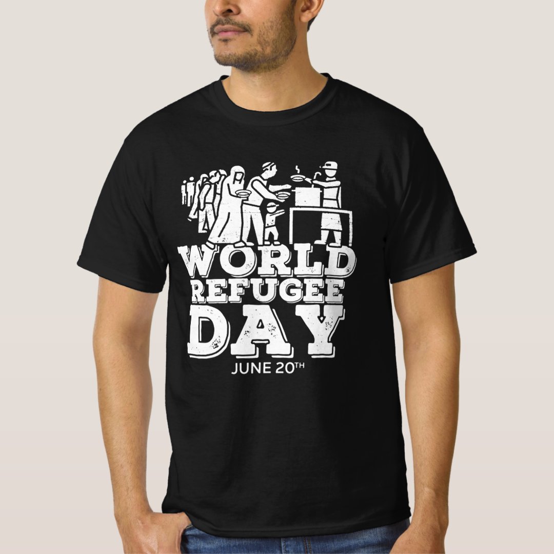 June 20th World Refugee Day Printed T-Shirt