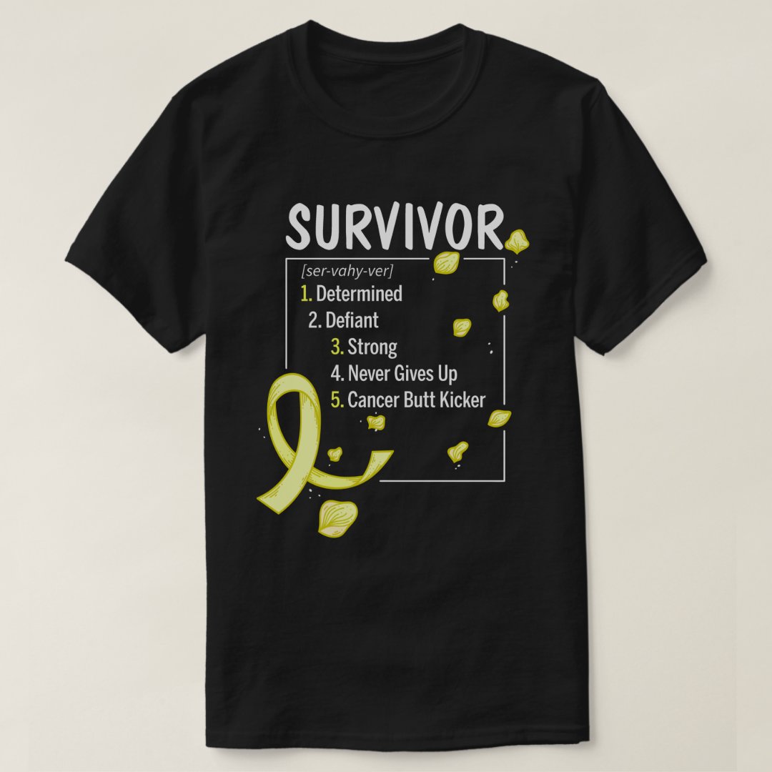 Childhood Cancer Awareness Childhood Cancer Survivor Definition T-Shirt