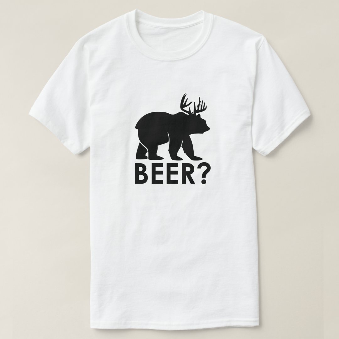 Oktoberfest Bear Beer Deer Funny T-Shirt