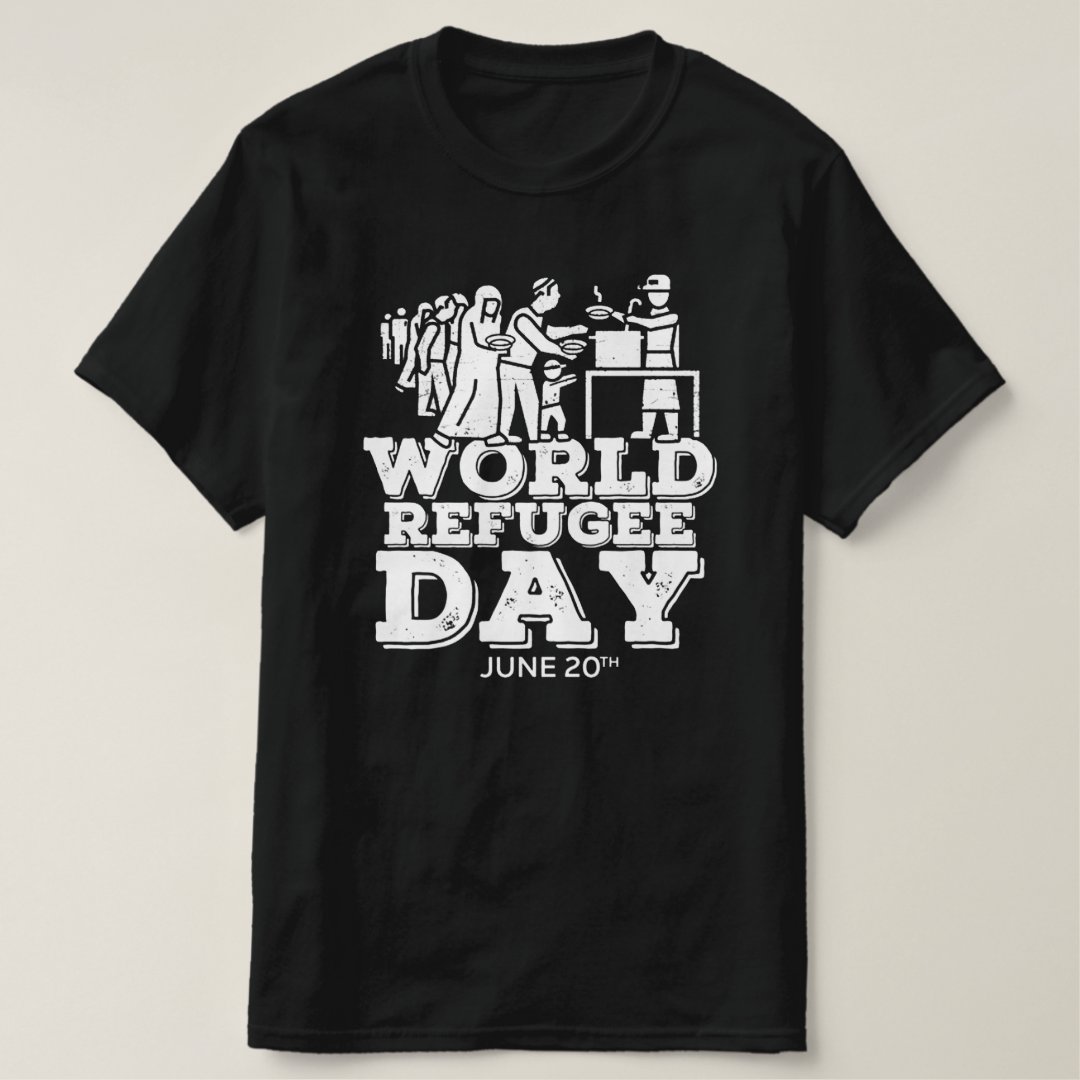 June 20th World Refugee Day Printed T-Shirt