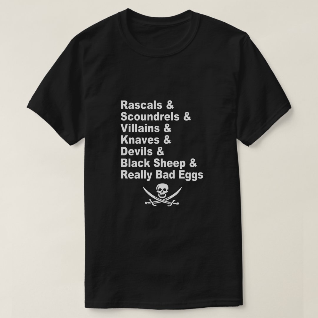 Pirate Captain Pirate's Life Printed T-Shirt
