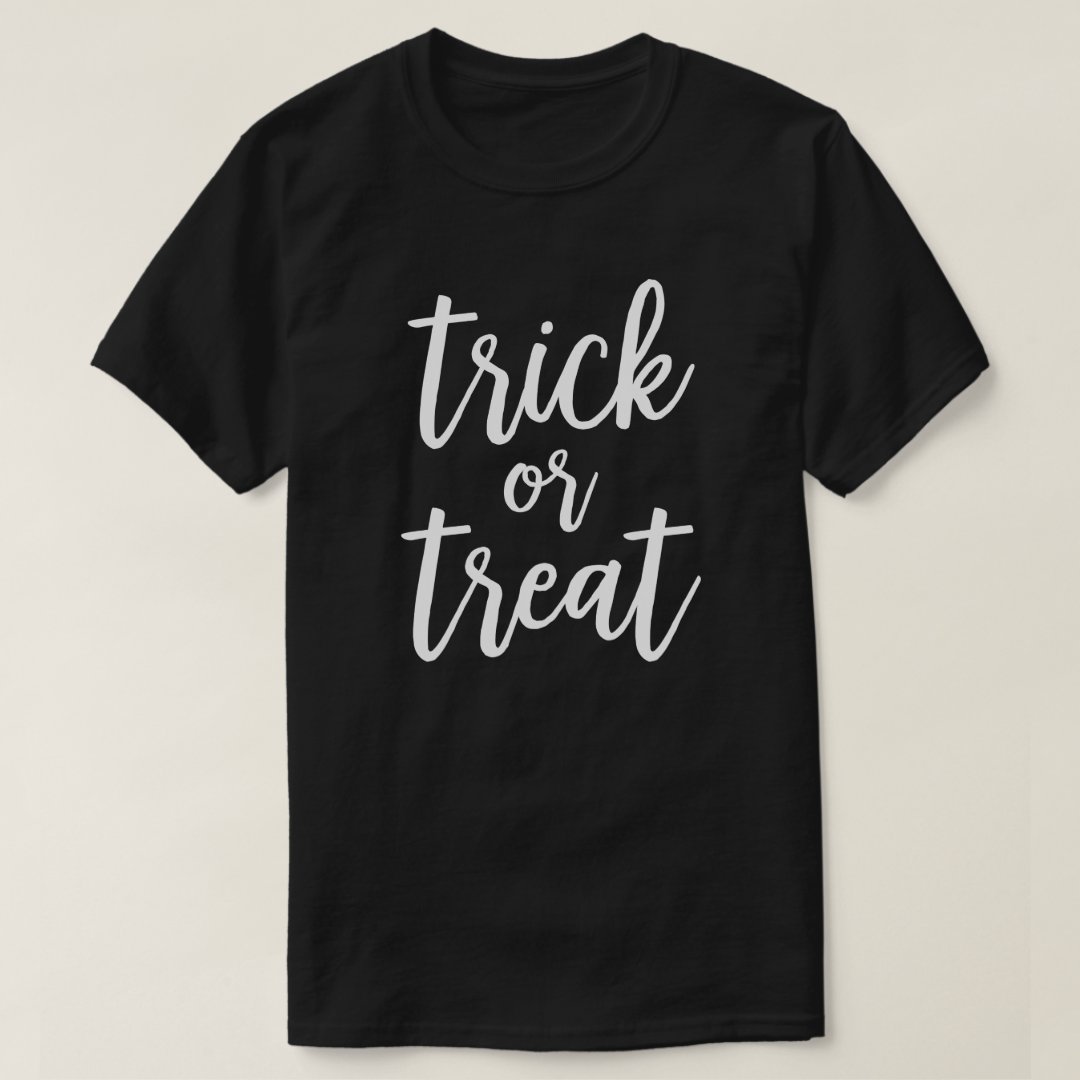 Halloween Trick or Treat Printed T-Shirt