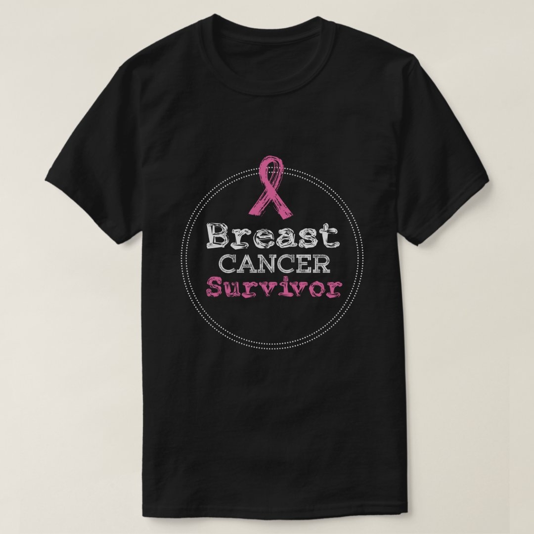Breast Cancer Awareness Breast Cancer Survivor Printed T-Shirt