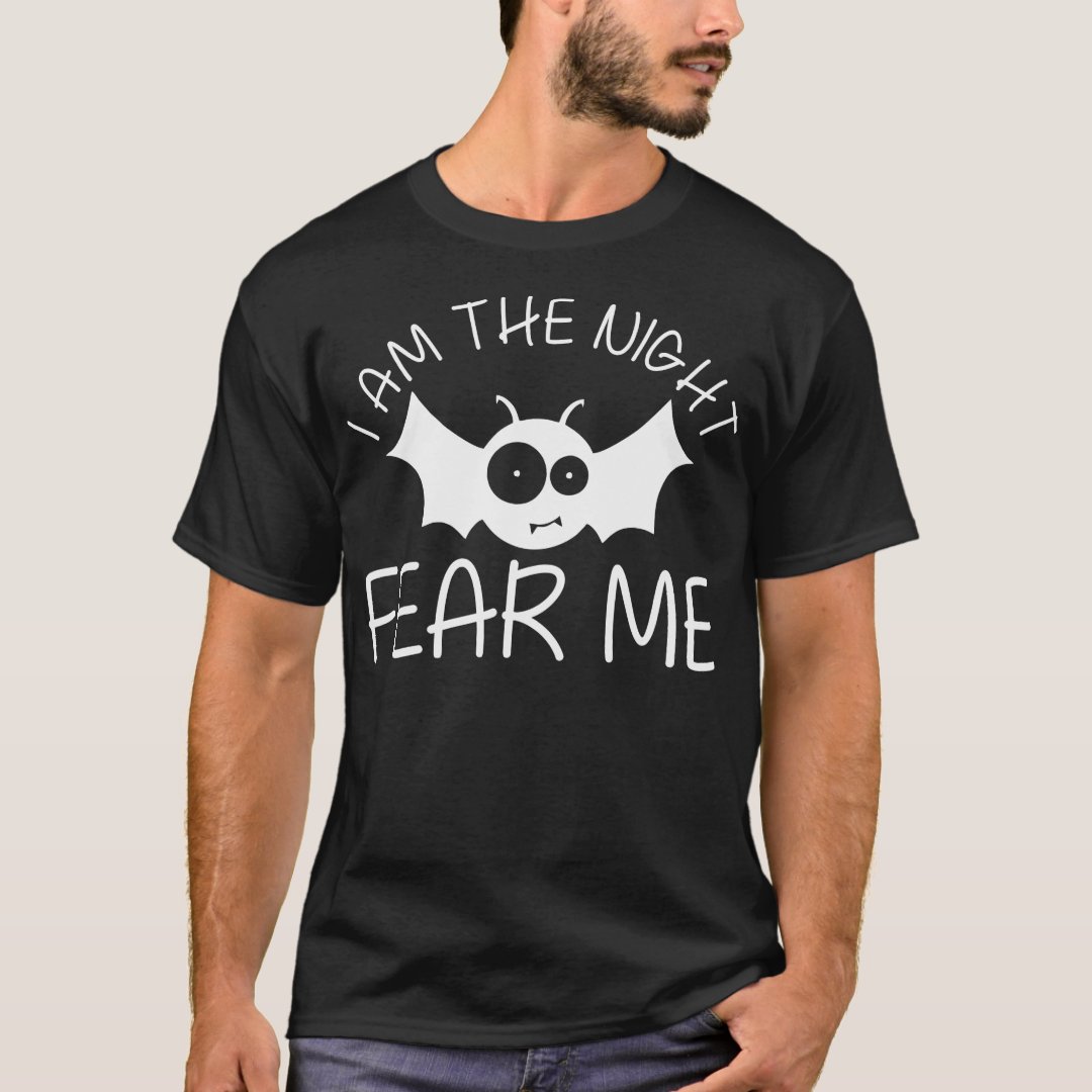 Halloween I Am The Night Fear Me Printed T-Shirt
