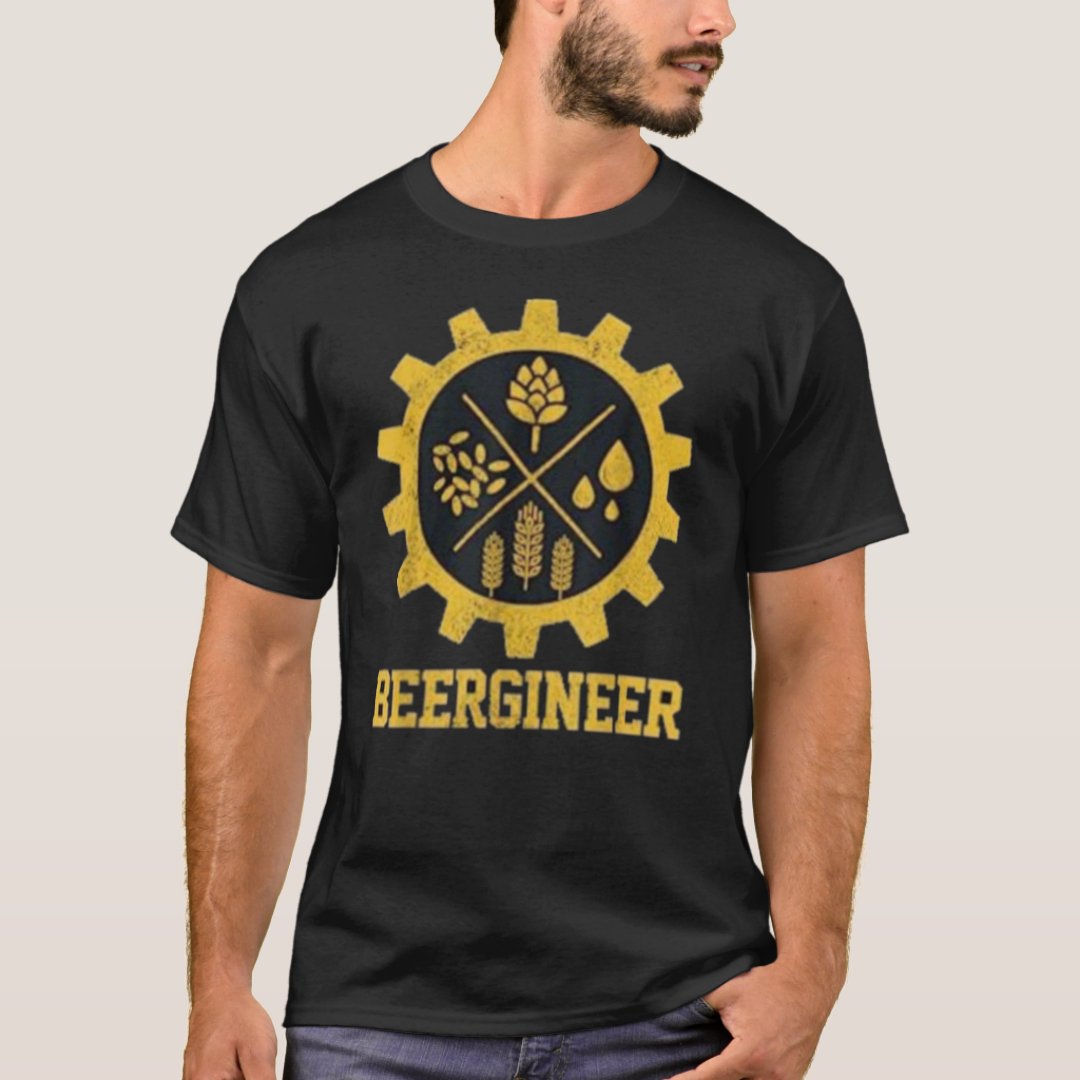 Oktoberfest Beergineer Printed T-Shirt