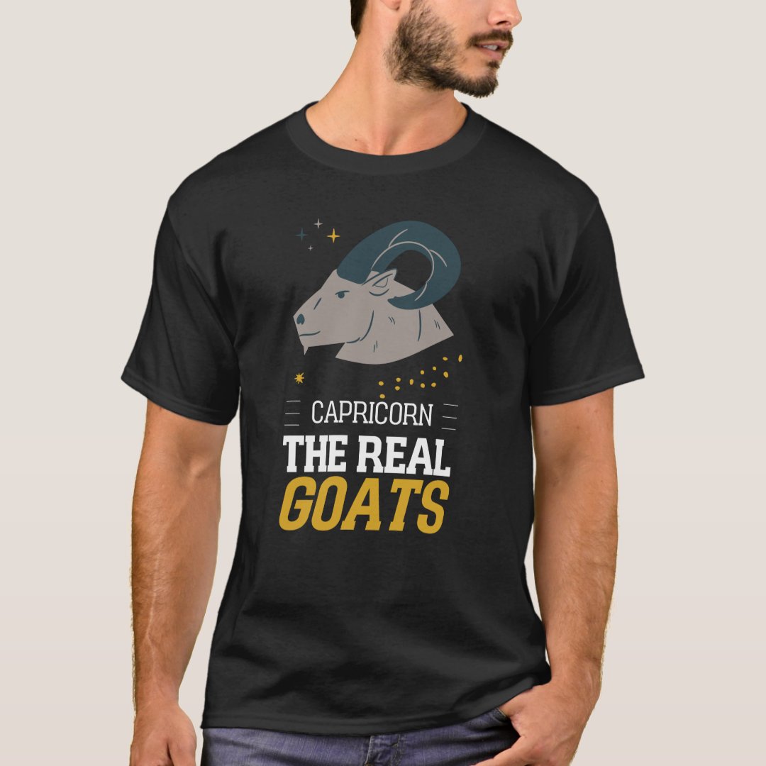 The Real Goats Capricorn Birthday Zodiac Gift T-Shirt
