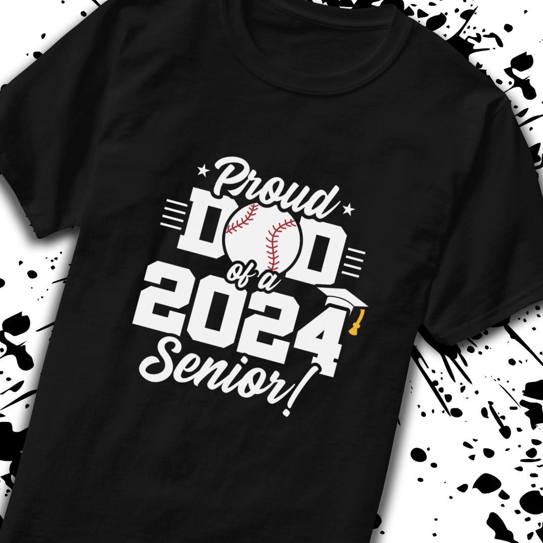 Proud Dad Of A 2024 Senior Father's Day Graduation Gift T-Shirt