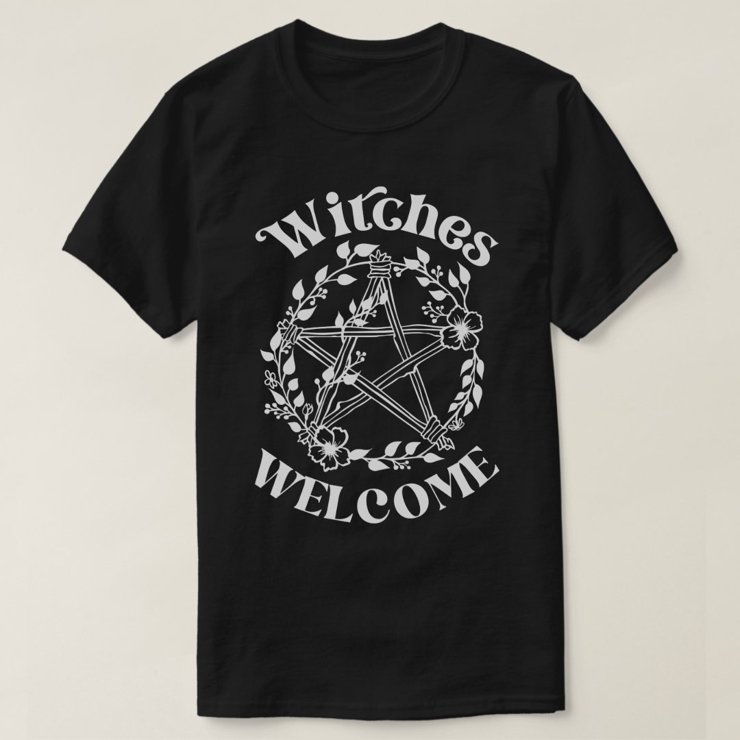 Witches Welcome Halloween Printed T-Shirt