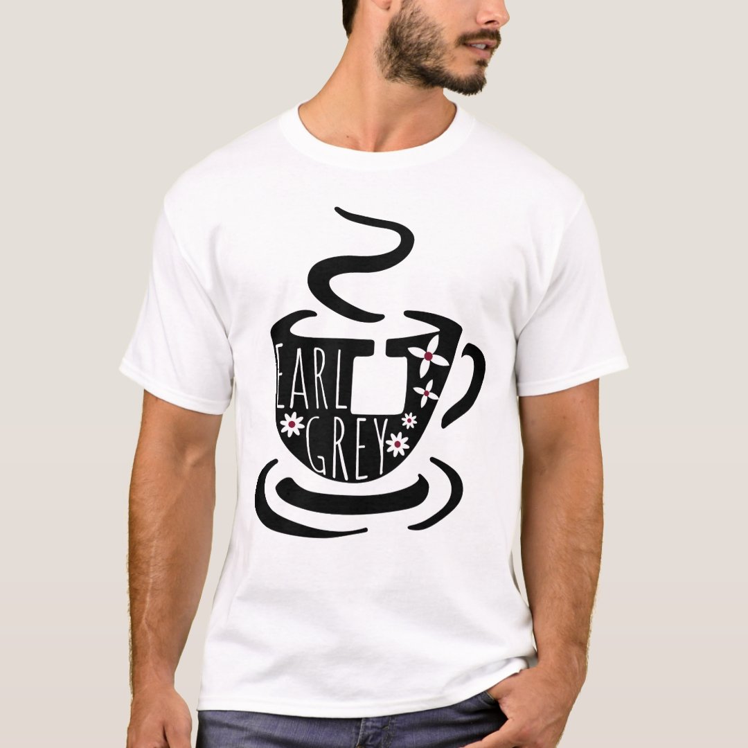 Tea Lover Earl Grey Tea Printed T-Shirt