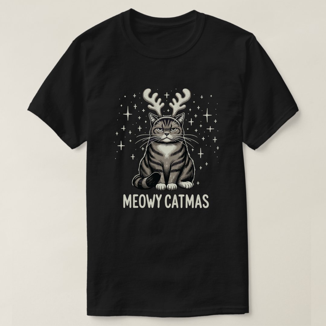 Festival Funny Catmas Cat Lover Christmas T-Shirt