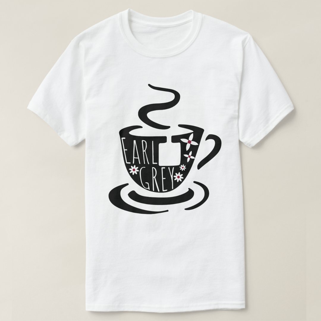 Tea Lover Earl Grey Tea Printed T-Shirt