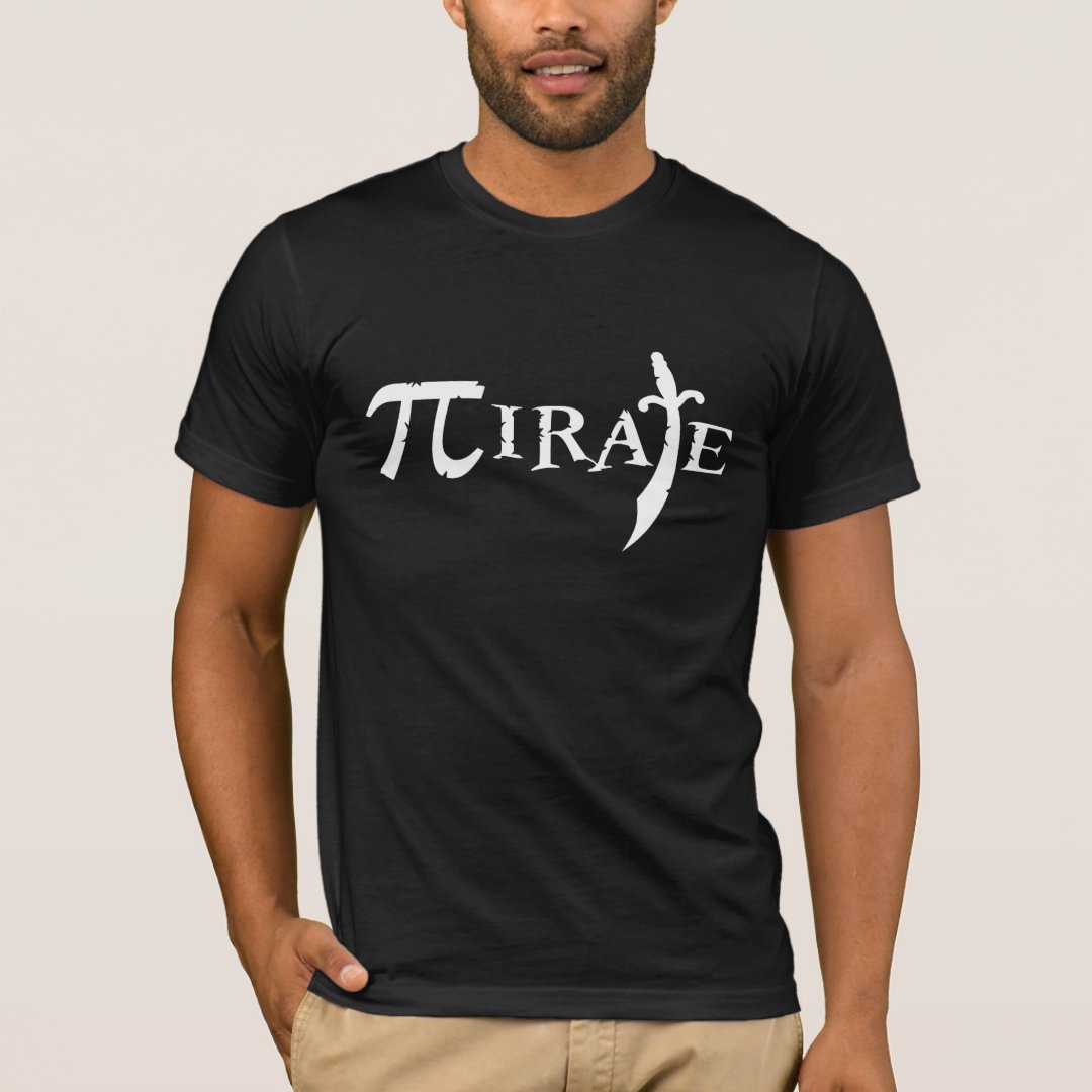 Pi Math Symbol Captain Pirate Funny T-Shirt