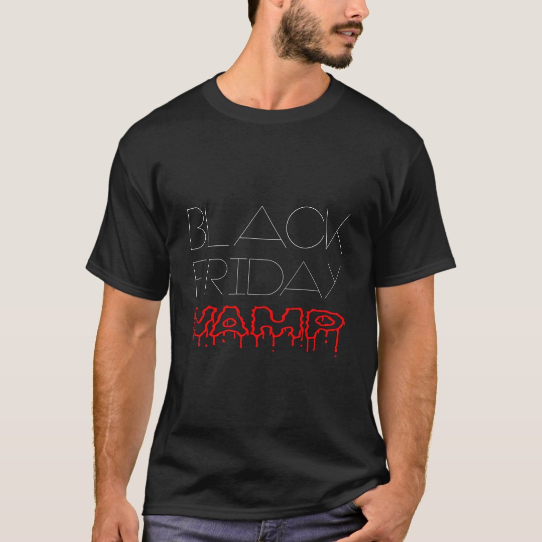 Funny Black Friday Vamp Printed T-Shirt