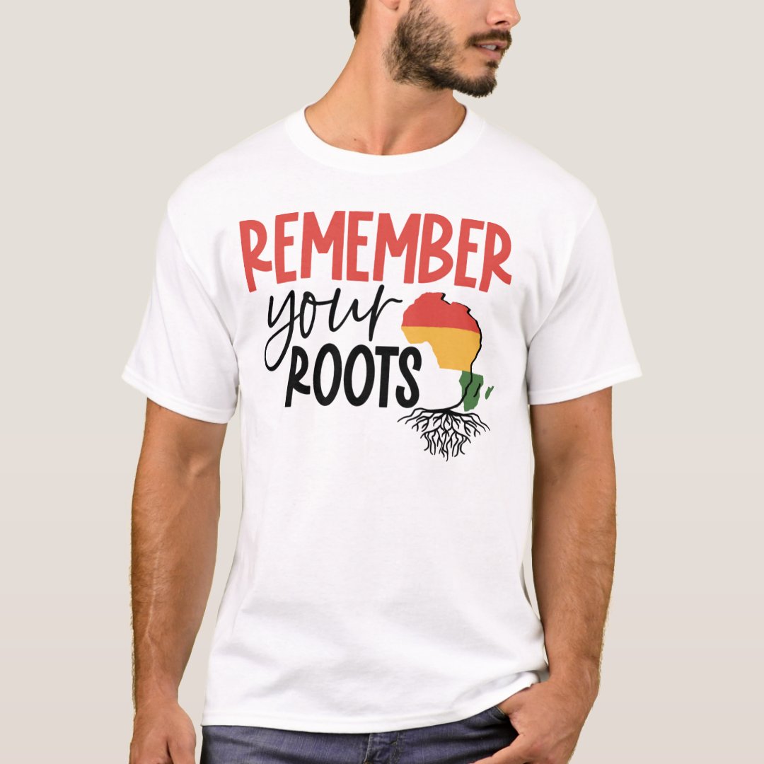 2024 Juneteenth Remember Your Roots Printed T-Shirt