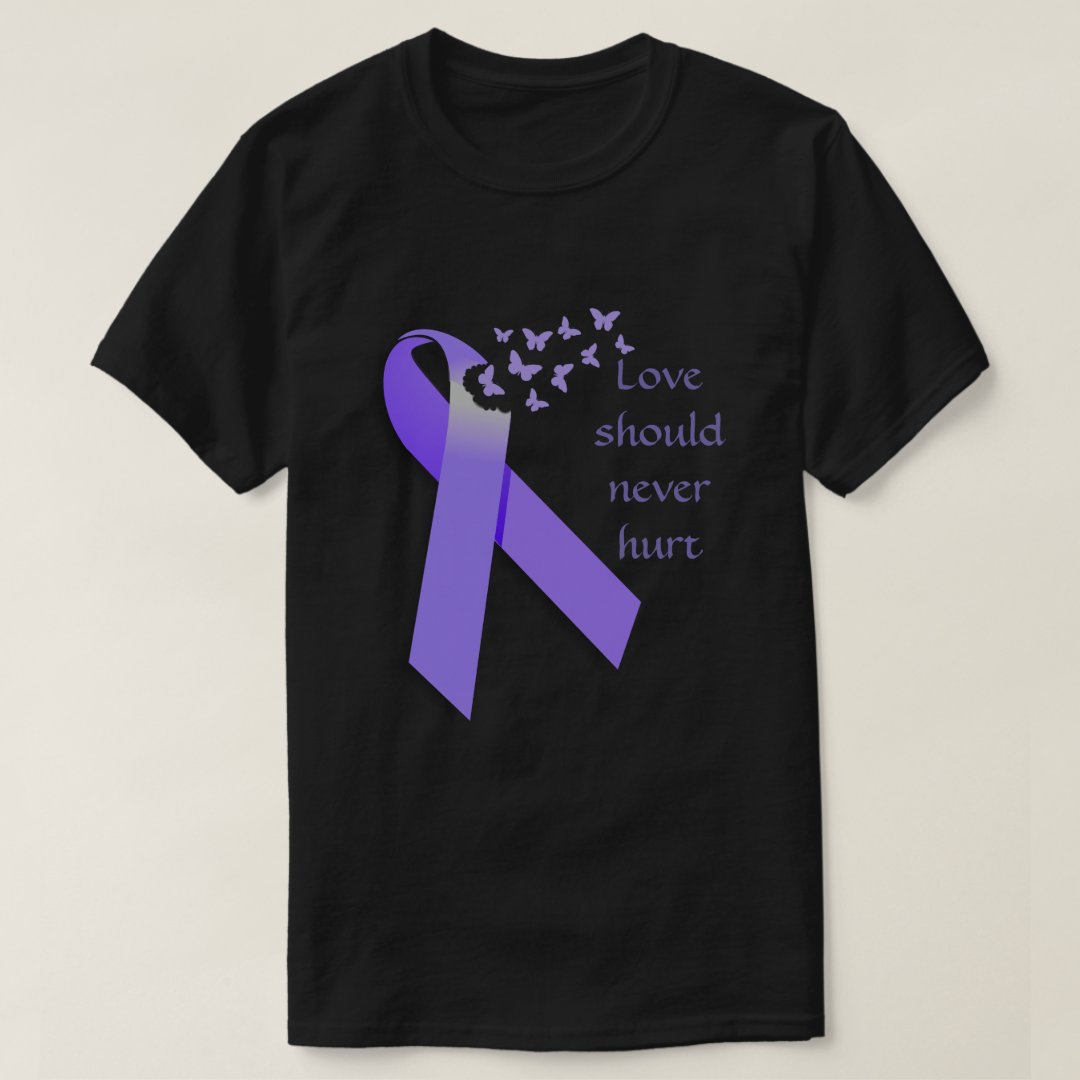 Love Should Never Hurt Domestic Violence Awareness T-Shirt