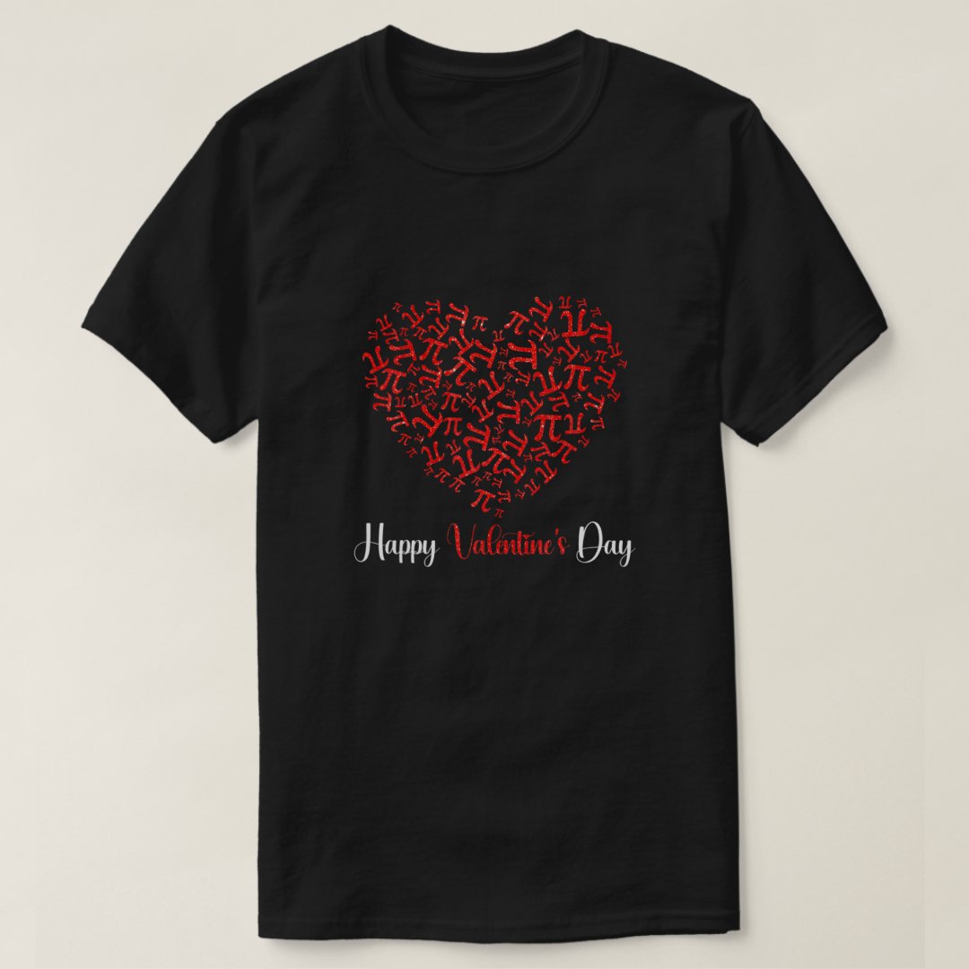 Math Formula Lover Heart Of Pi Valentine's Day Gift T-Shirt