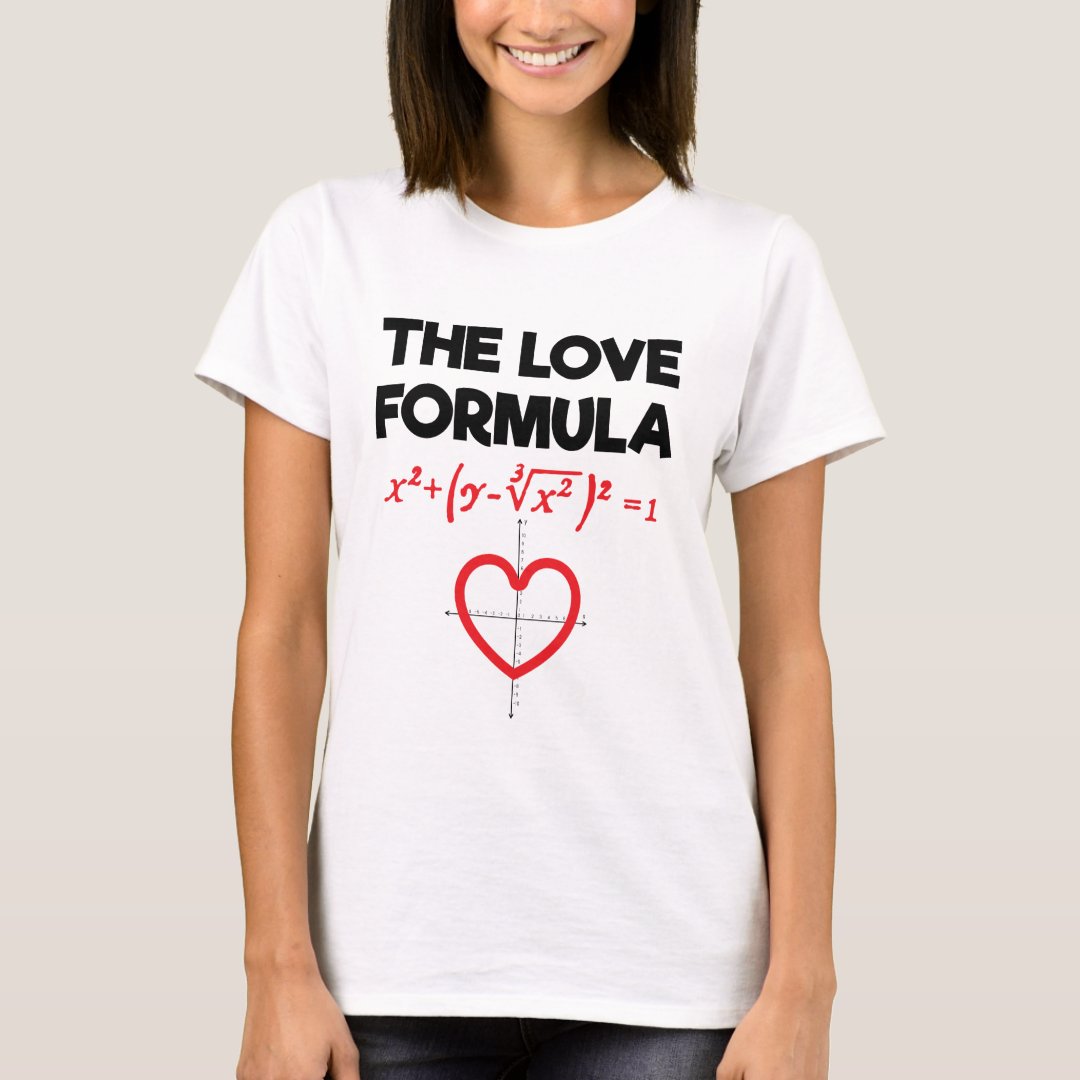 Valentine's Day The Love Formula Math Lover Gift T-Shirt