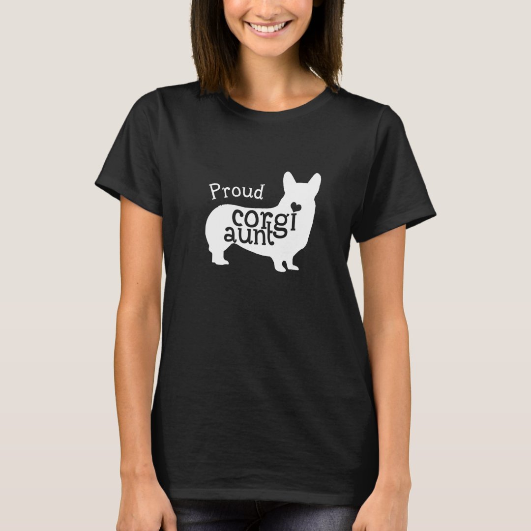 Pet Dog Lover Proud Corgi Aunt Corgi Day Gift T-Shirt