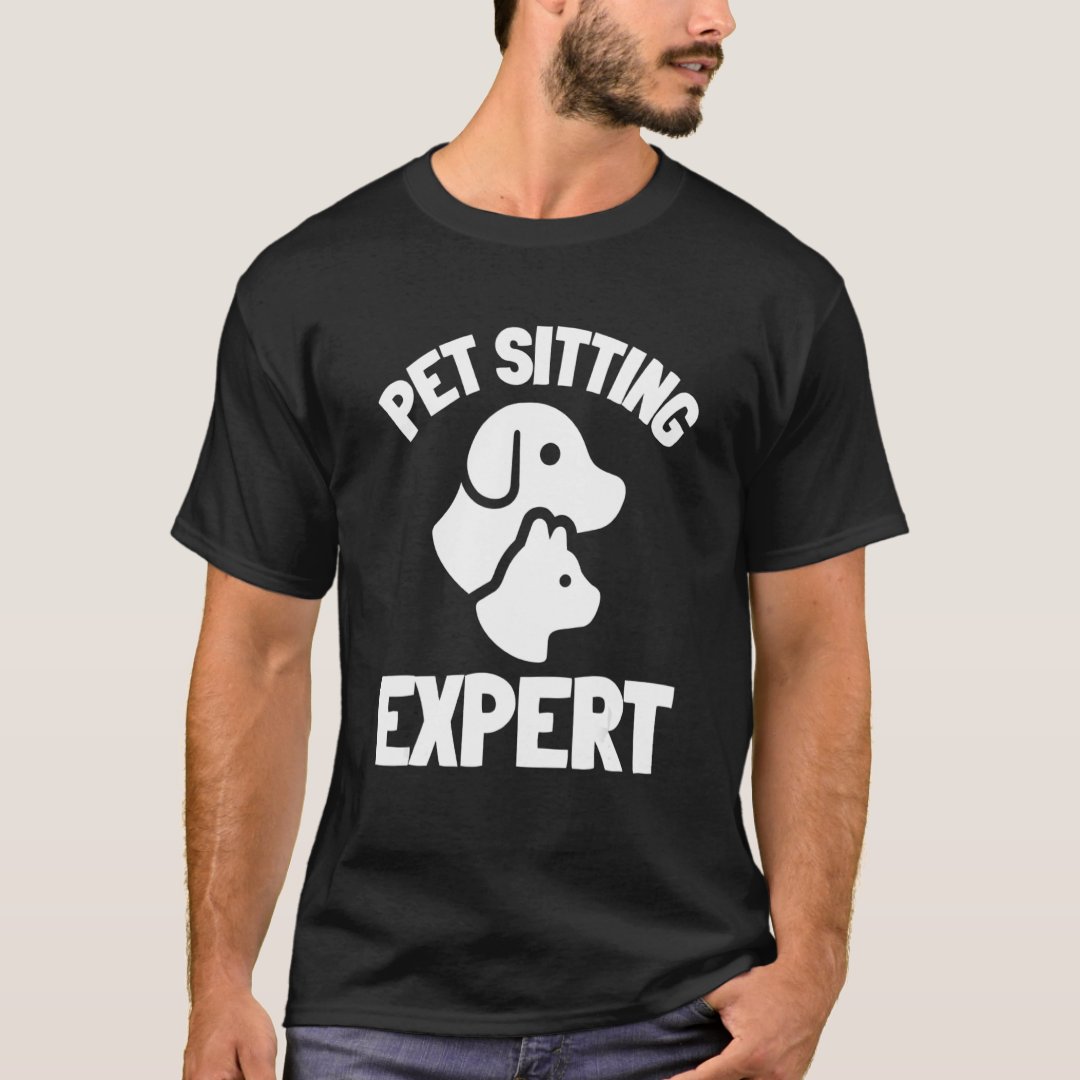 Pet Lover Pet Sitting Expert Printed T-Shirt