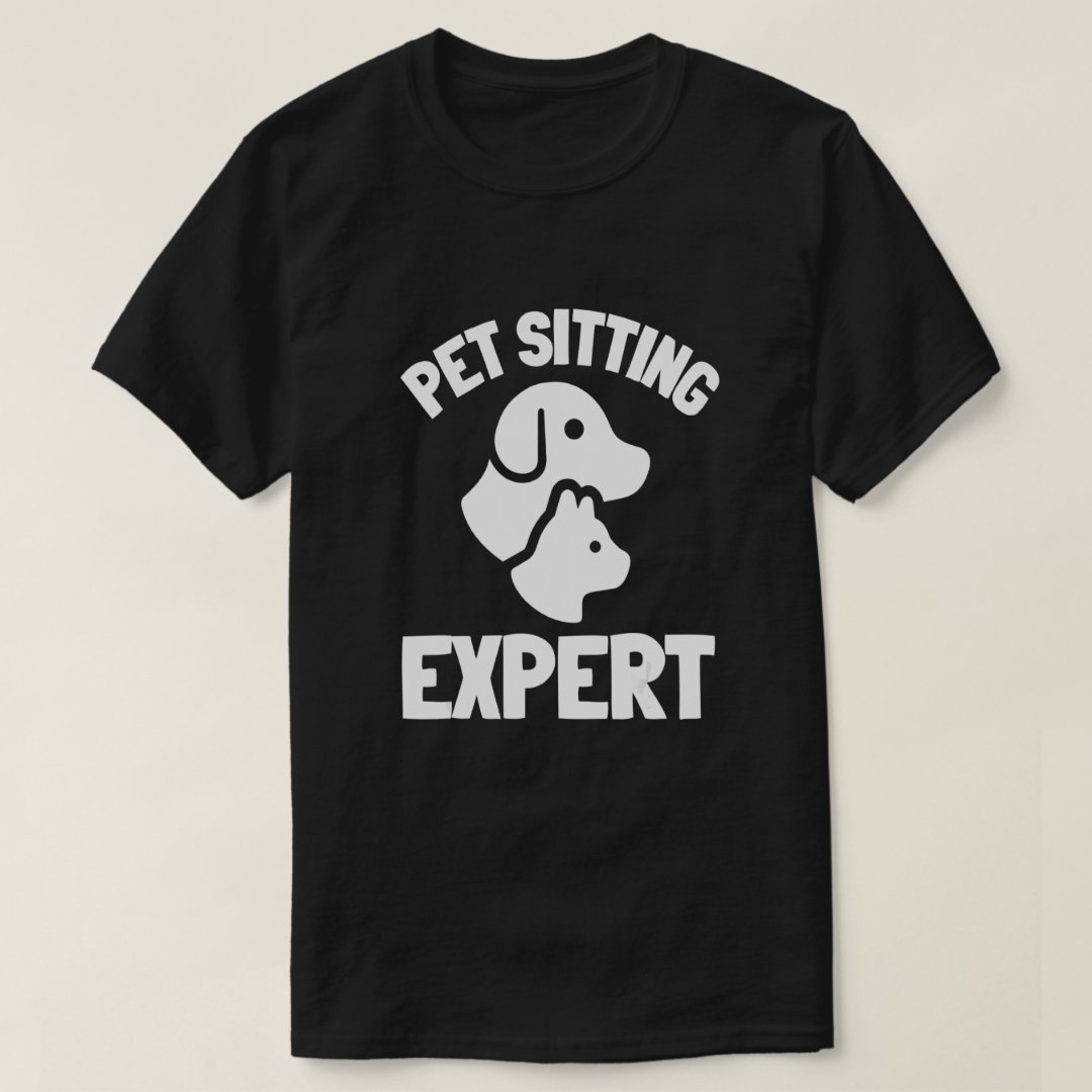 Pet Lover Pet Sitting Expert Printed T-Shirt