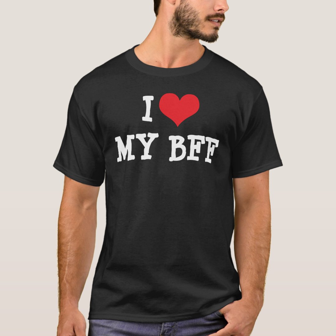 Best Friends Day I Love My BFF Printed T-Shirt