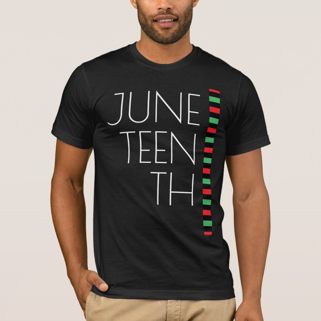 Red Black Green 2024 Juneteenth Printed T-Shirt