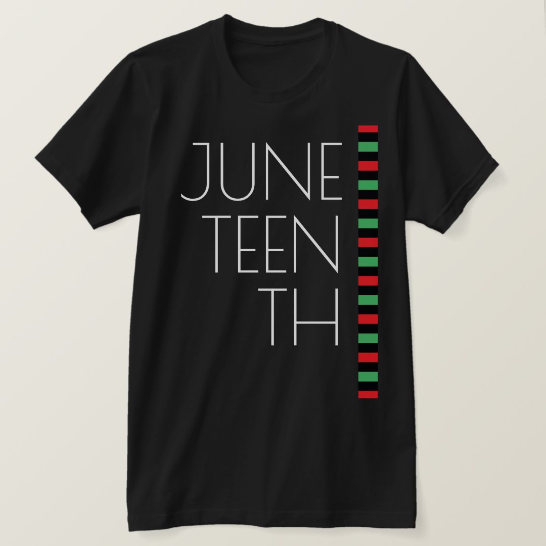 Red Black Green 2024 Juneteenth Printed T-Shirt