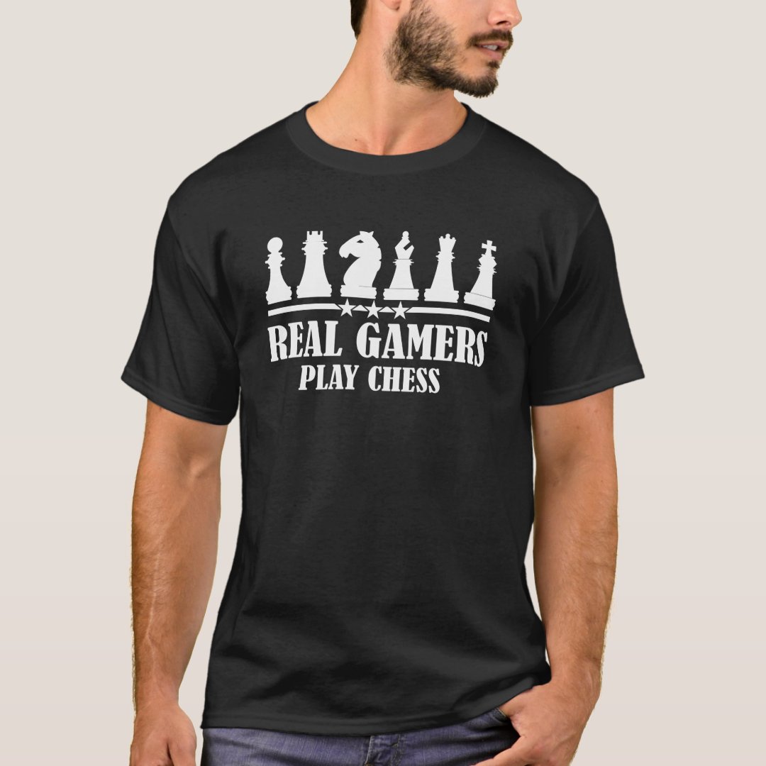 Chess Lover Real Gamers Play Chess International Chess Day T-Shirt