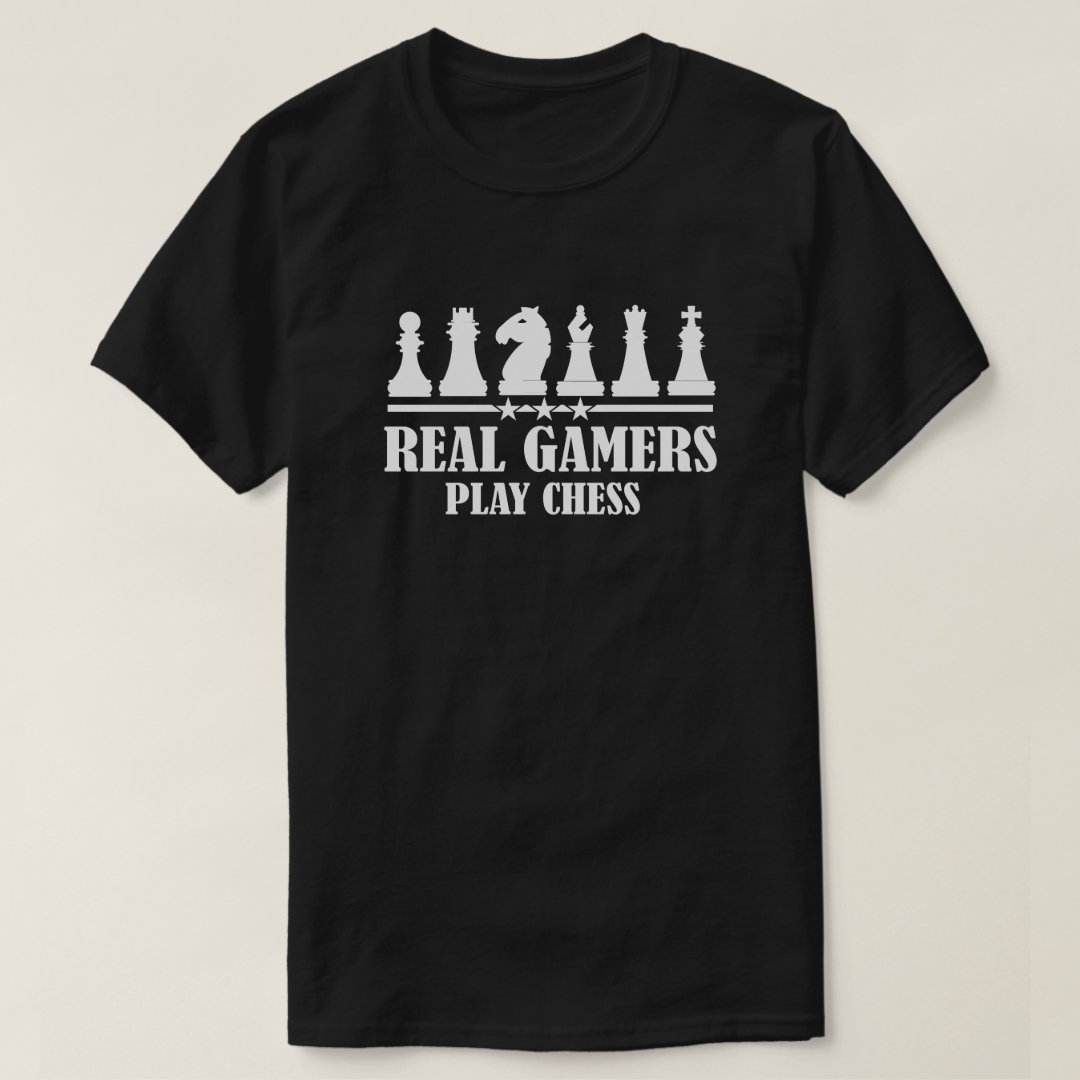 Chess Lover Real Gamers Play Chess International Chess Day T-Shirt